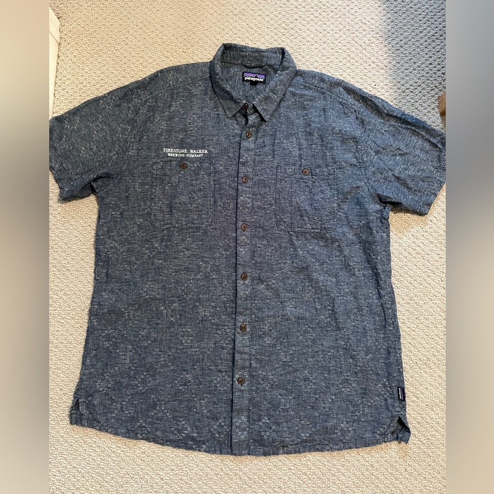 Patagonia Men's Back Step Shirt Size 2XL Hemp Cotton